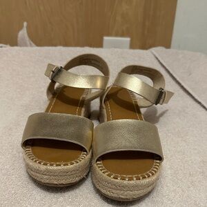 Target - Gold Espadrille Sandals.